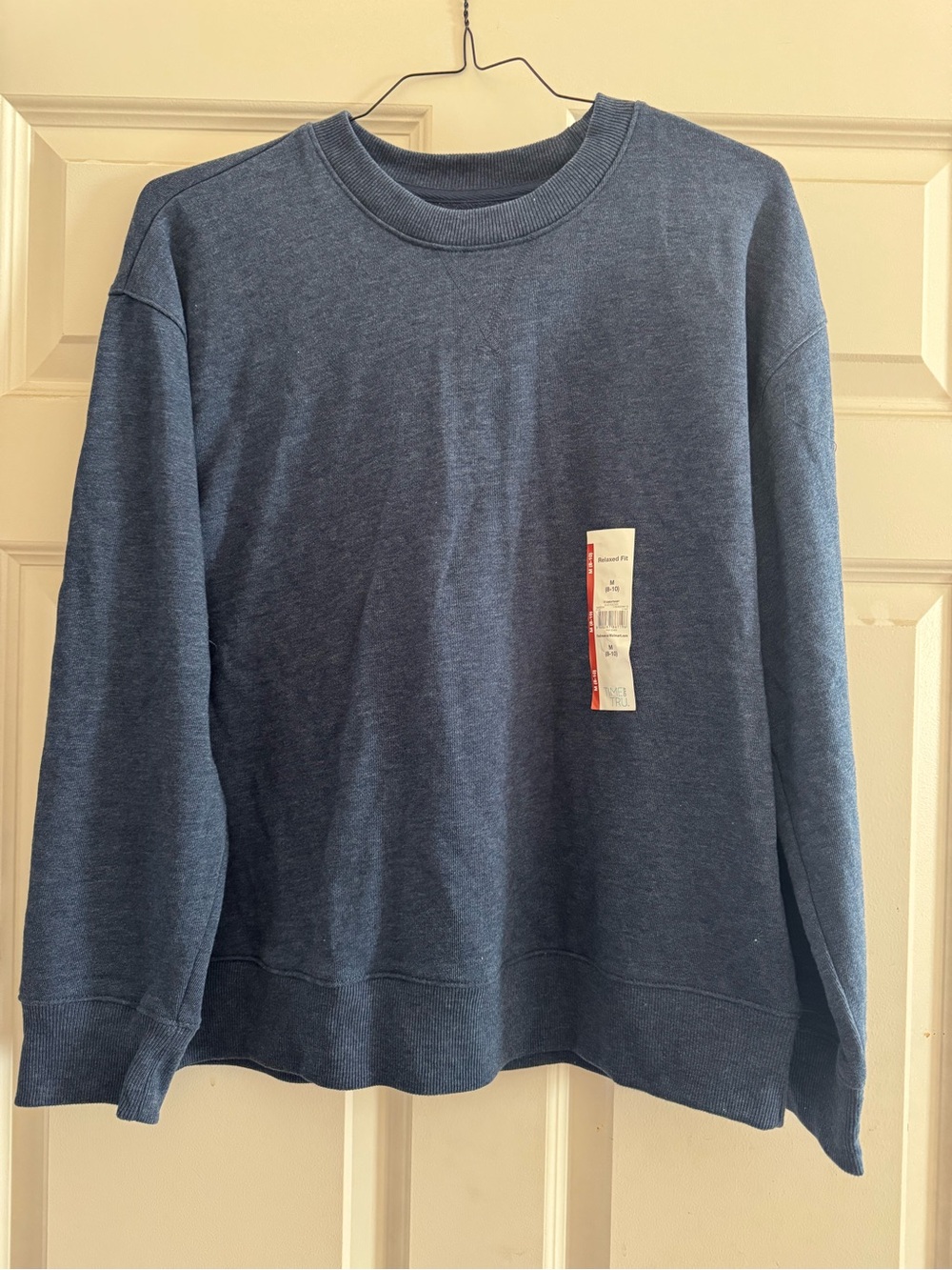 Time and Tru Navy Pullover Sweatshirt